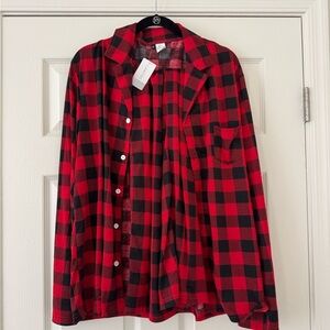 NWT Christmas Matching Flannel Pajama Set